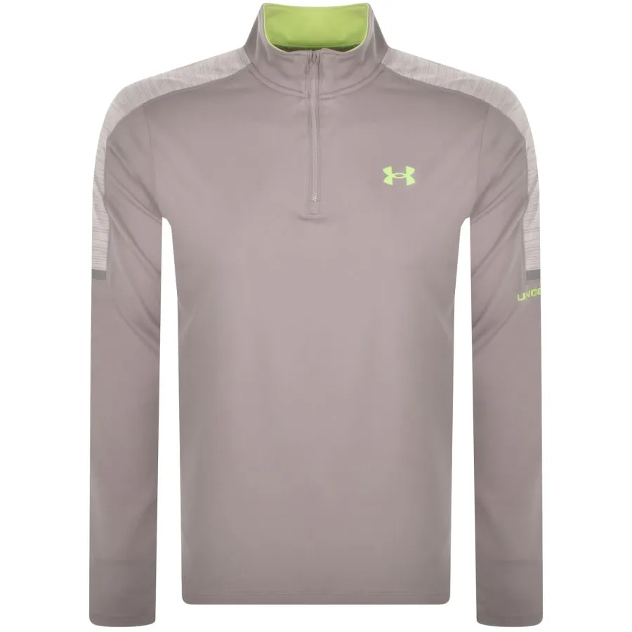 Under Armour Tech Quarter Zip Sweatshirt Grey