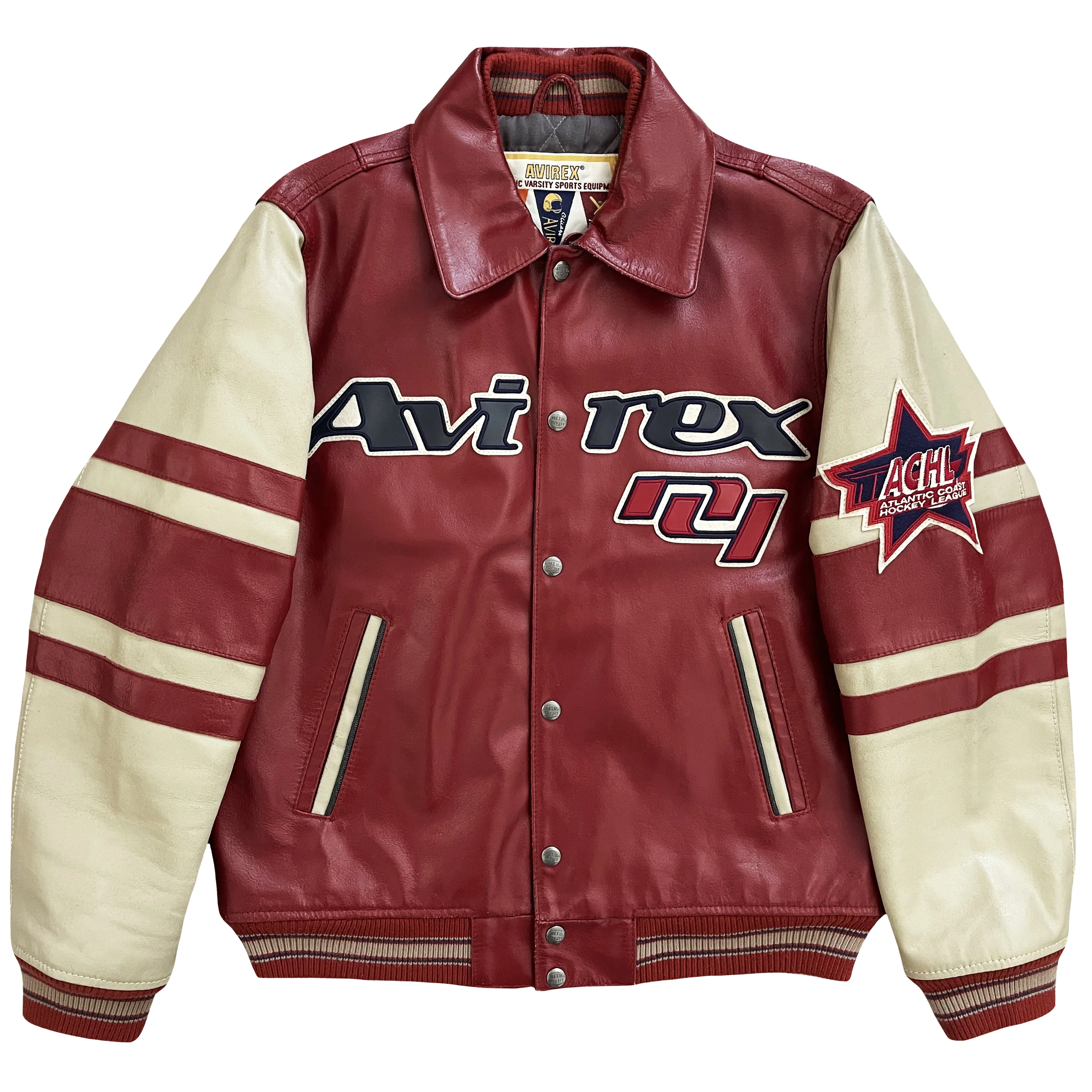 Vintage Avirex Leather Varsity Jacket