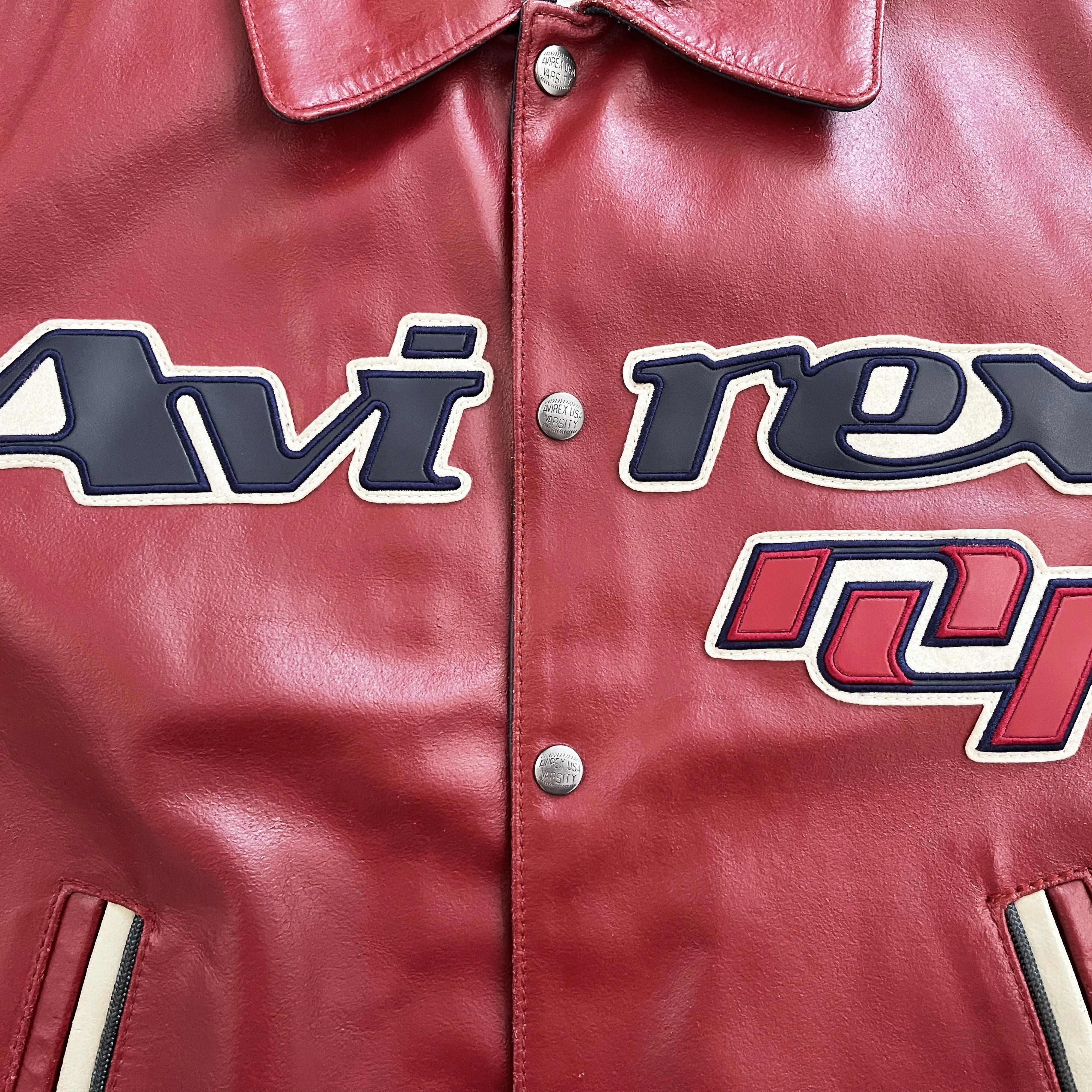 Vintage Avirex Leather Varsity Jacket