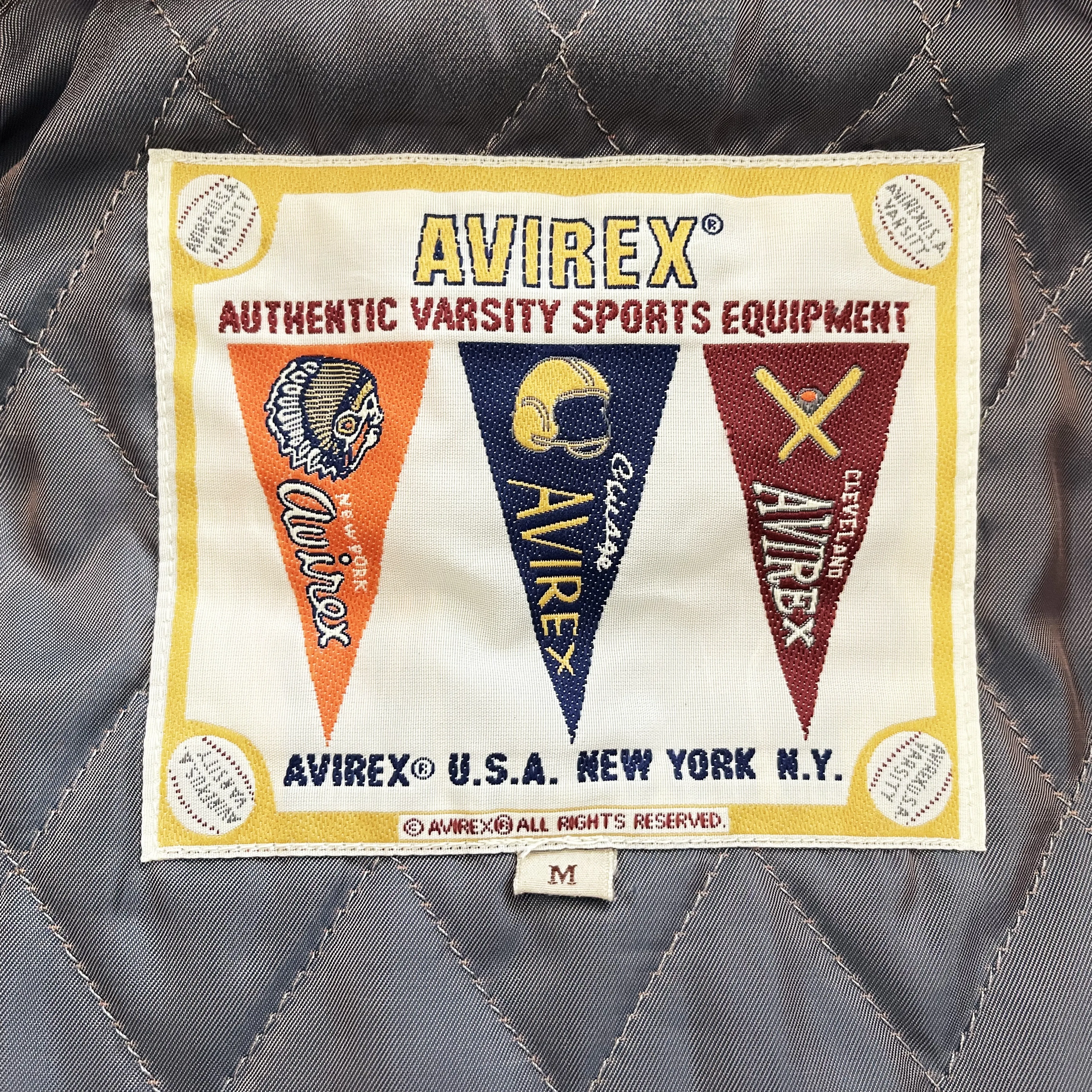 Vintage Avirex Leather Varsity Jacket