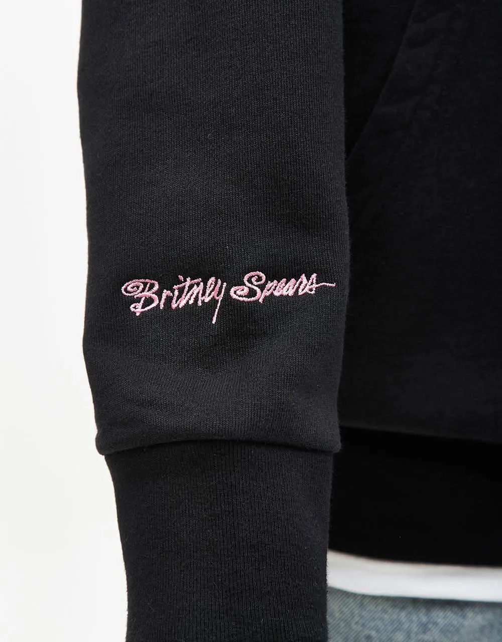 Welcome x Britney Spears Believe Pigment-Dyed Pullover Hoodie - Black